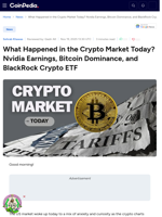 What Happened in the Crypto Market Today? Nvidia Earnings, Bitcoin Dominance, and BlackRock Crypto ETF