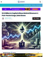 $3.8 Billion In Capital Inflows Behind Ethereum's Post-Pectra Surge, Data Shows