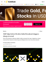 XRP price: Slips below $2 after failed breakout triggers sharp reversal