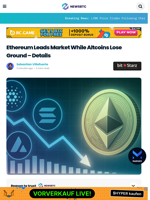Ethereum Leads Market While Altcoins Lose Ground – Details