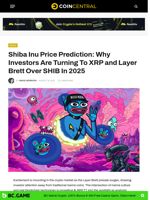 Shiba Inu Price Prediction: Why Investors Are Turning To XRP and Layer Brett Over SHIB In 2025