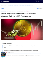 $135K or $100K? Bitcoin Faces Critical Moment Before 2025 Conference