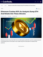 Ethereum Crashes 60% As Analysts Dump ETH And Rotate Into These Altcoins