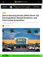 Dick’s Sporting Goods (DKS) Stock: Q2 Earnings Beat, Raised Guidance, and Foot Locker Acquisition