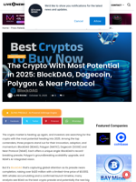 The Crypto With Most Potential in 2025: BlockDAG, Dogecoin, Polygon & Near Protocol | Live Bitcoin News
