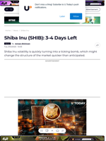 Shiba Inu (SHIB): 3-4 Days Left - U.Today