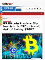 US Bitcoin traders flip bearish: Is BTC price at risk of losing $90K? - The Crypto News Wire