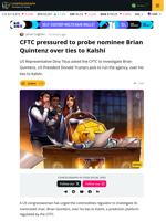 Trump CFTC Pick Brian Quintenz Questioned On Kalshi Ties