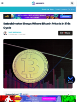 Satoshimeter Shows Where The Bitcoin Price Is In This Cycle