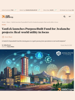 VanEck launches PurposeBuilt Fund for Avalanche projects: Real-world utility in focus - AMBCrypto