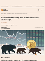 Is the Bitcoin treasury 'bear market' crisis over? Analyst says… - AMBCrypto