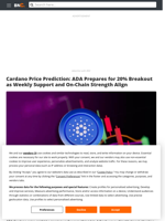 Cardano Price Prediction: ADA Prepares for 20% Breakout as Weekly Support and On-Chain Strength Align - Brave New Coin
