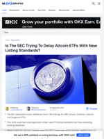 Is The SEC Trying To Fast-Track Or Delay ADA and XRP ETFs?