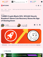 TURBO Jumps, WOJAK Breaks Out as Meme Coins Rally