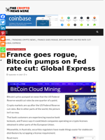 France goes rogue, Bitcoin pumps on Fed rate cut: Global Express - The Crypto News Wire