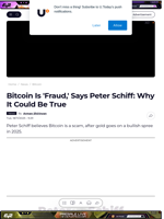 Bitcoin Is 'Fraud,' Says Peter Schiff: Why It Could Be True - U.Today