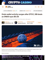 Ondo wallet activity surges after DTCC, SBI deals as ONDO eyes $0.38 - AMBCrypto