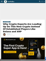 Why Crypto Experts Are Loading Up On This New Crypto Instead Of Established Players Like Solana and XRP - TechBullion