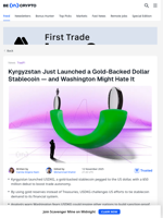 Why Trump Could Hate Kyrgyzstan’s New USD Stablecoin