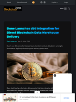 Dune Launches dbt Integration for Direct Blockchain Data Warehouse Delivery - Blockchain.News