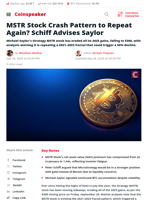 MSTR Stock Crash Pattern to Repeat Again? Schiff Advises Saylor - Coinspeaker