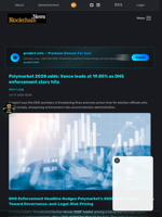 Polymarket 2028 odds: Vance leads at 19.85% as DHS enforcement story hits - Blockchain.News