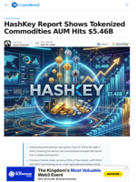 HashKey Report Shows Tokenized Commodities AUM Hit $5.46B