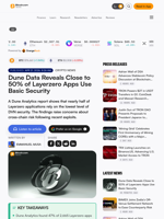 Dune Data Reveals Close to 50% of Layerzero Apps Use Basic Security