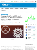 Novogratz Warns XRP And Cardano To Prove Real-World Utility Or Risk Extinction ⋆ ZyCrypto
