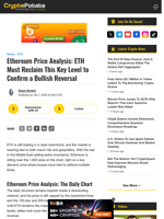 Ethereum Price Analysis: ETH Must Reclaim This Key Level to Confirm a Bullish Reversal