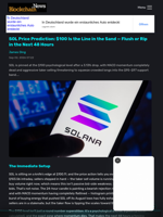SOL Price Prediction: $100 Is the Line in the Sand — Flush or Rip in the Next 48 Hours - Blockchain.News