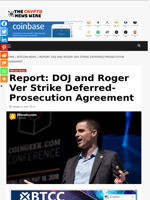 Report: DOJ and Roger Ver Strike Deferred-Prosecution Agreement - The Crypto News Wire
