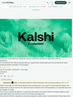 Kalshi CEO Tarek Mansour makes the case for prediction markets as legal fights pile up