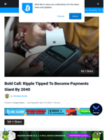 Bold Call: Ripple Tipped To Become Payments Giant By 2040