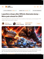 LayerZero drops after $15mln Alameda dump – More pain ahead for ZRO? - AMBCrypto