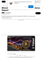 Bitcoin Approaches Undervalued Zone: Report - U.Today