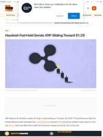 XRP Slides to $1.29 After Hawkish Fed Rate Decision
