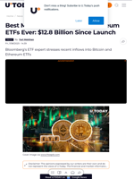 Best Month for Bitcoin and Ethereum ETFs Ever: $12.8 Billion Since Launch