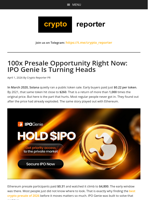 100x Presale Opportunity Right Now: IPO Genie Is Turning Heads