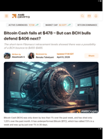 Bitcoin Cash fails at $478 – But can BCH bulls defend $406 next? - AMBCrypto