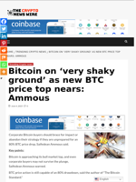 Bitcoin on ‘very shaky ground’ as new BTC price top nears: Ammous - The Crypto News Wire