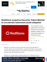 RedStone acquires Security Token Market to accelerate tokenized asset adoption - Crypto Briefing