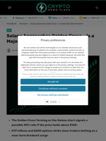 Solana Approaches Golden Cross – Is a Major SOL Rally Imminent? - Crypto News Flash