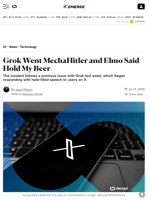 Grok Went MechaHitler and Elmo Said Hold My Beer - Decrypt
