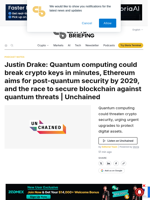 Justin Drake: Quantum computing could break crypto keys in minutes, Ethereum aims for post-quantum security by 2029, and the race to secure blockchain against quantum threats | Unchained