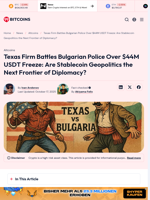 Texas Frim vs. Bulgarian Police: $44M Stablecoin Crypto Clash