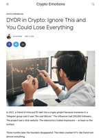 DYOR in Crypto: Ignore This and You Could Lose Everything