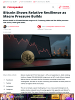 Bitcoin Resilience Amid Oil and Treasury Yield Surge