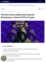 FBI Shuts Down BidenCash Darknet Marketplace, Seizes $17M in Crypto