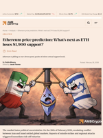 Ethereum price prediction: What's next as ETH loses $1,900 support? - AMBCrypto